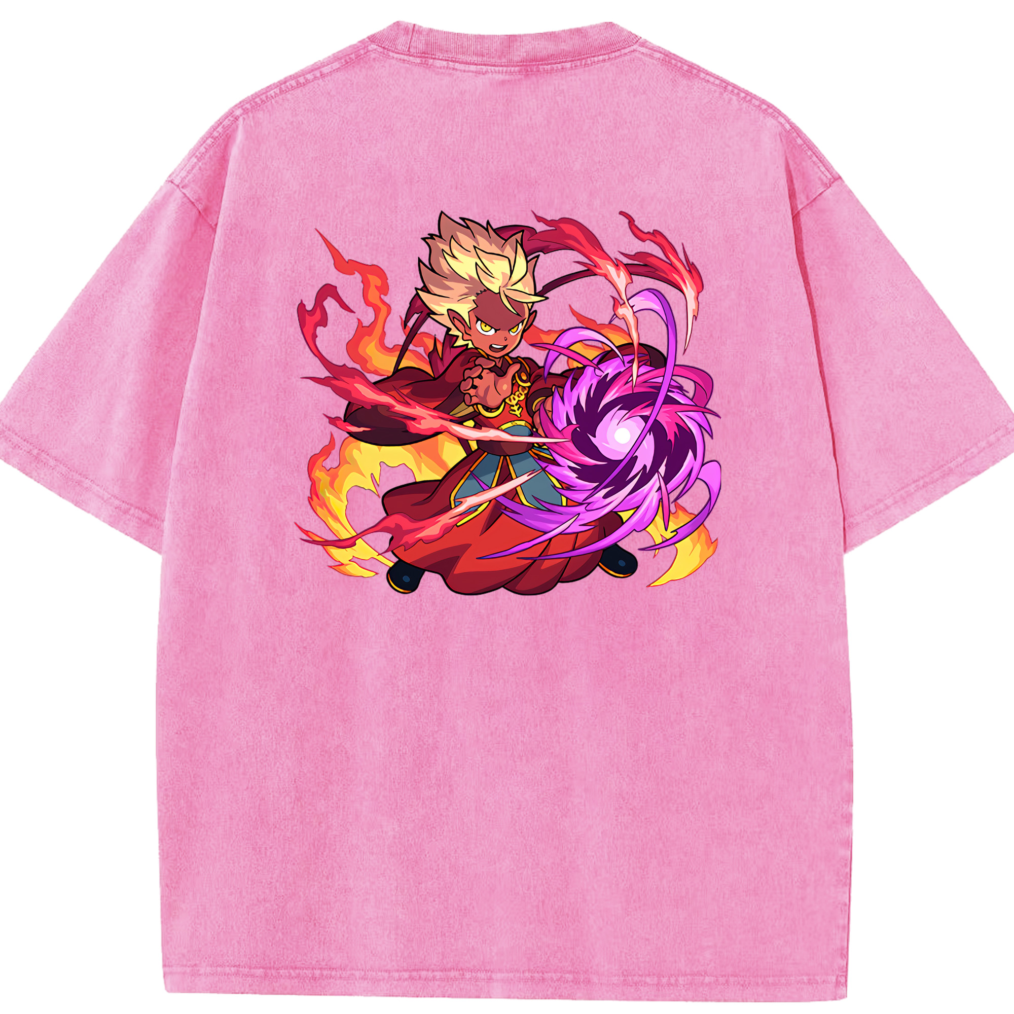 （画像用） 妖怪ウォッチ Yo-kai Watch 綿100% ヴィンテージ風 半袖Tシャツ（背面プリント）